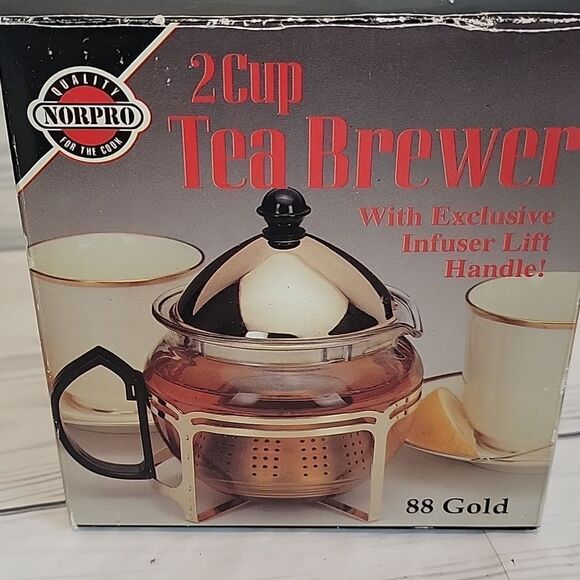 Norpro 2 cup tea brewer with infuser lift handle. Like new - Picture 5 of 7